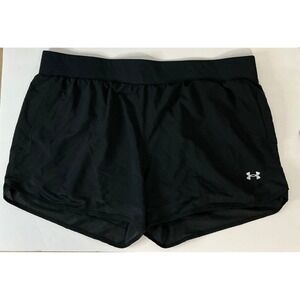 Under Armour Women 3XL Black Training Shorts Loose Fit Pockets Athleisure Gym
